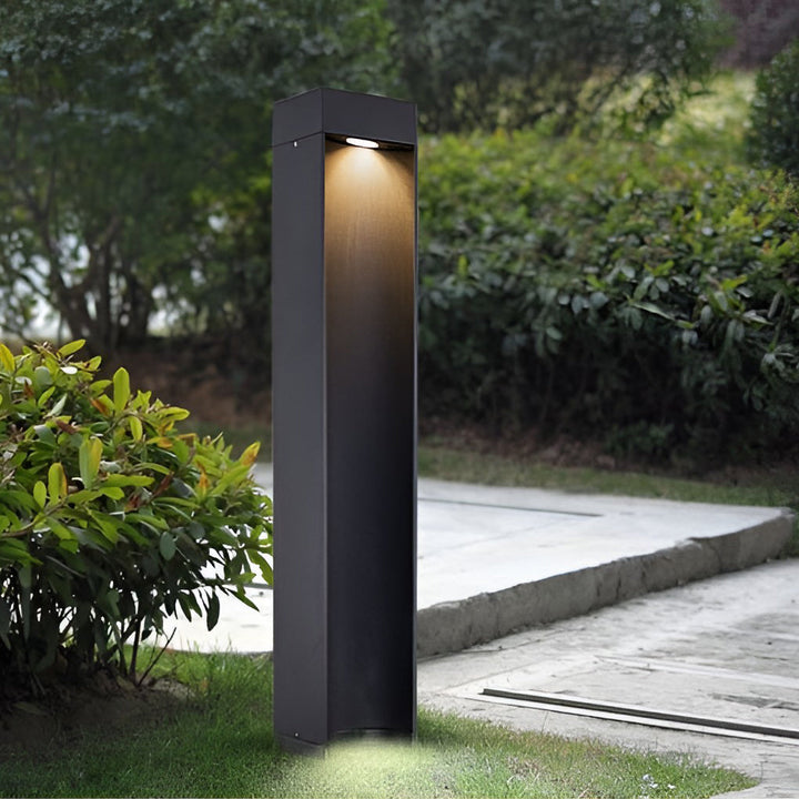 Square 5W LED Waterproof Black Modern Outdoor Lawn Light Path Lights | Kalsten