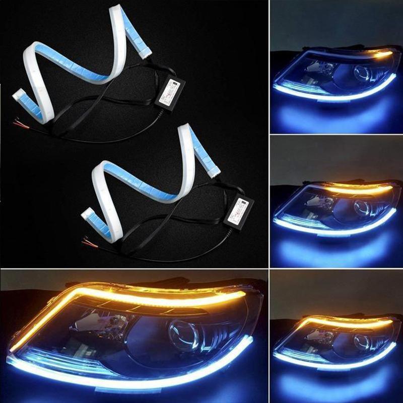 Kalsten | Flexible DRL LED Night & Daytime Running Light Strip (No Disassembling Needed)