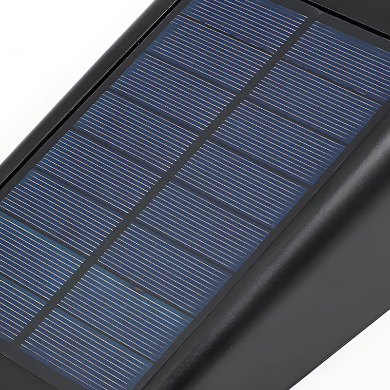 90 Adjustable Intelligent LED Waterproof Black Modern Solar Wall Lights | Kalsten