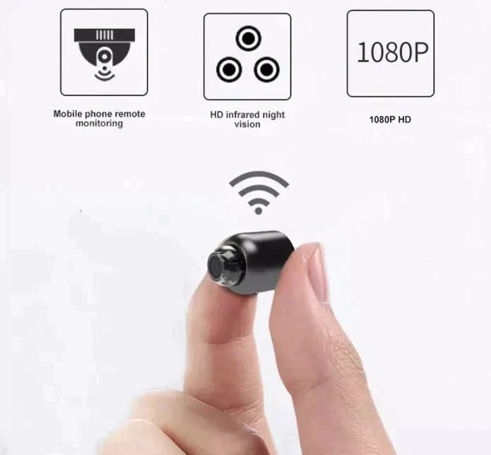 Kalsten | Ultracompact WiFi Surveillance Camera IP Surveillance Camera with Night Vision