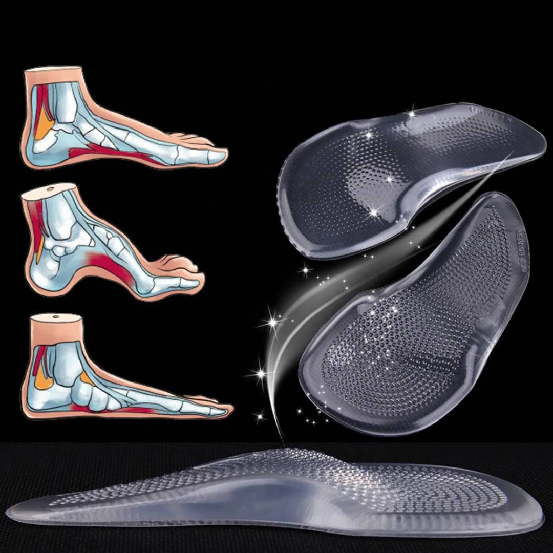 ComfortStep Gel Arch Support Insoles | Relieve Foot Pain - Reduce Fatigue - Improve Posture - Shock Absorbing Insoles Kalsten