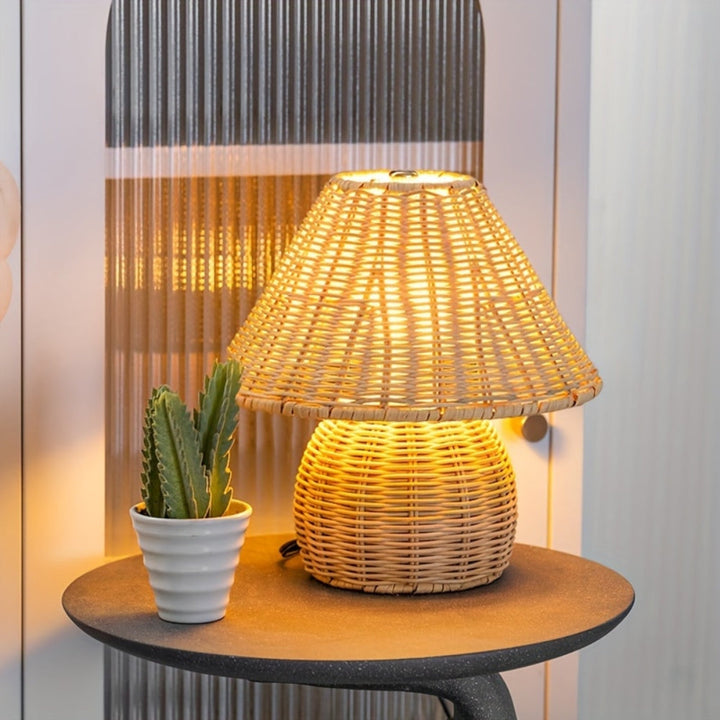 Noya Rattan Table Lamp Home Decor | Kalsten