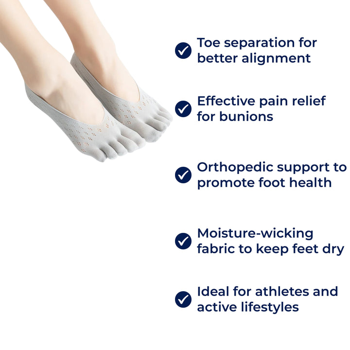 ToeAlign | Orthopedic Toe Socks – Toe Separation, Moisture-Wicking & Relief for Bunions, Hammertoes & Athlete’s Foot Kalsten