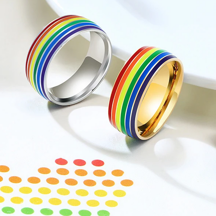 Kalsten | Titanium Rainbow Ring