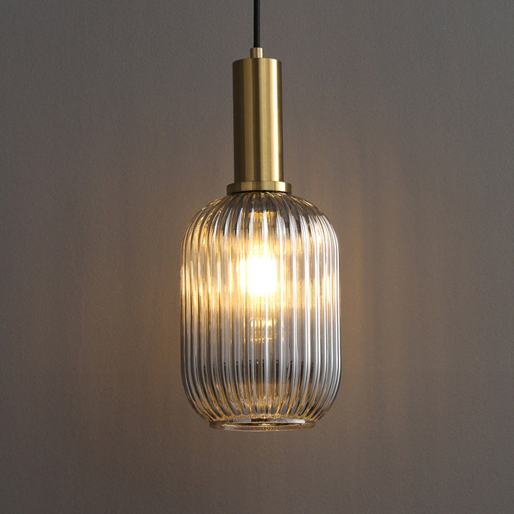 Vintage Stained Glass Lantern Shape Pendant Light | Kalsten