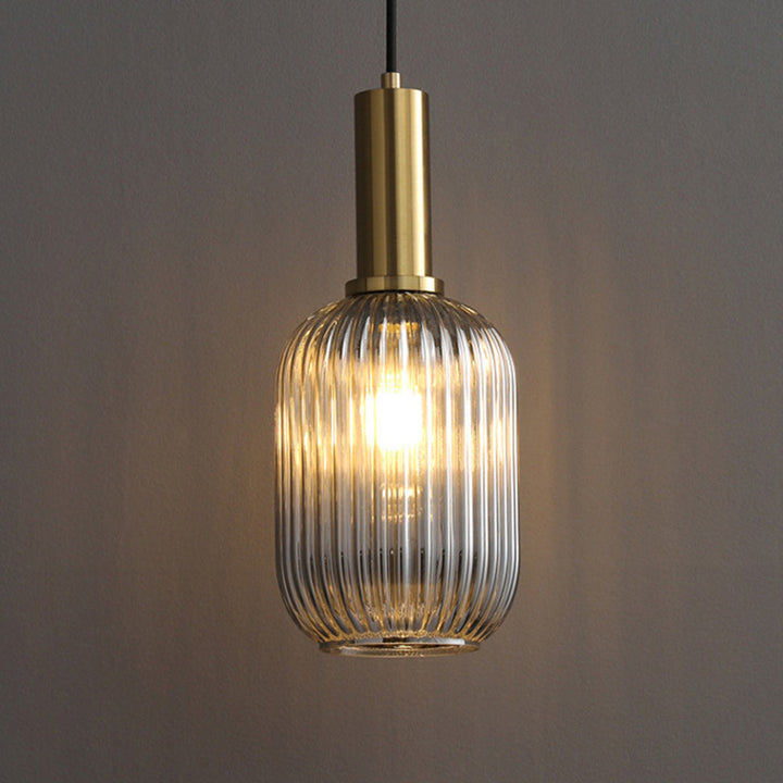 Vintage Stained Glass Lantern Shape Pendant Light | Kalsten