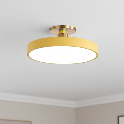 Datum Two-Tone Dimmable LED Flush Mount