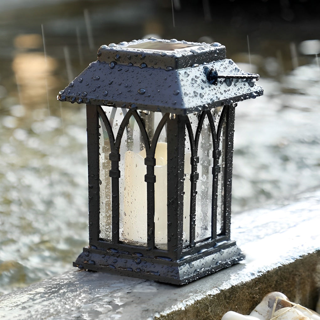 Portable Lantern Waterproof LED Intelligent Black Solar Outdoor Lights | Kalsten