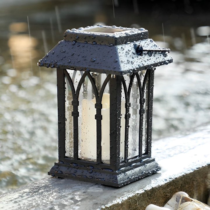 Portable Lantern Waterproof LED Intelligent Black Solar Outdoor Lights | Kalsten