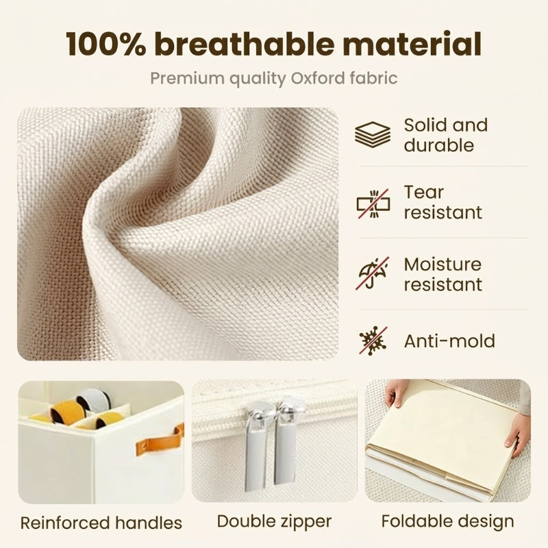 Foldable shoe box made of fabric with lid | Kalsten