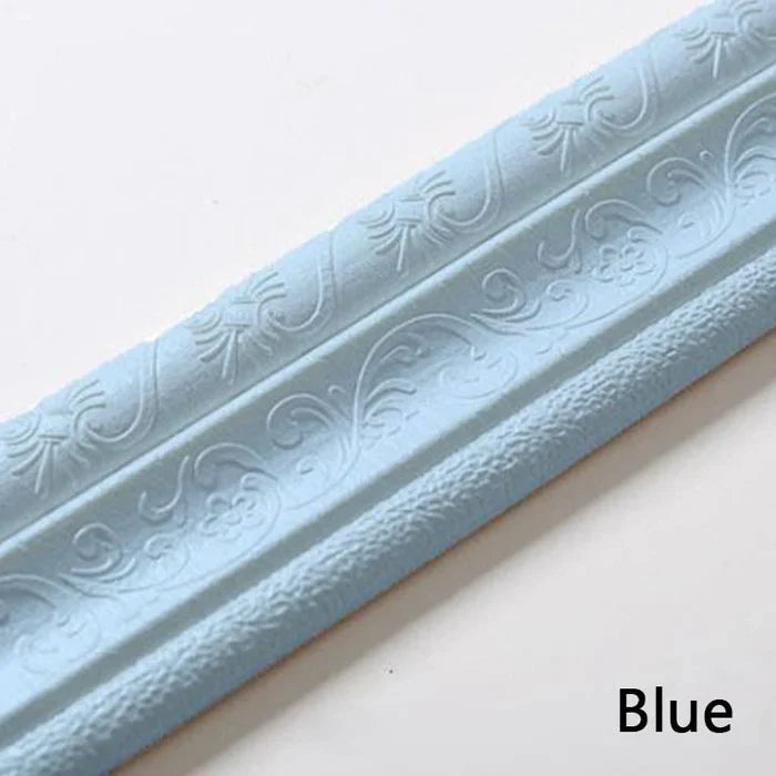3D-wall trim - self-adhesive, environmentally protective 3D-wall trim with environmental protection