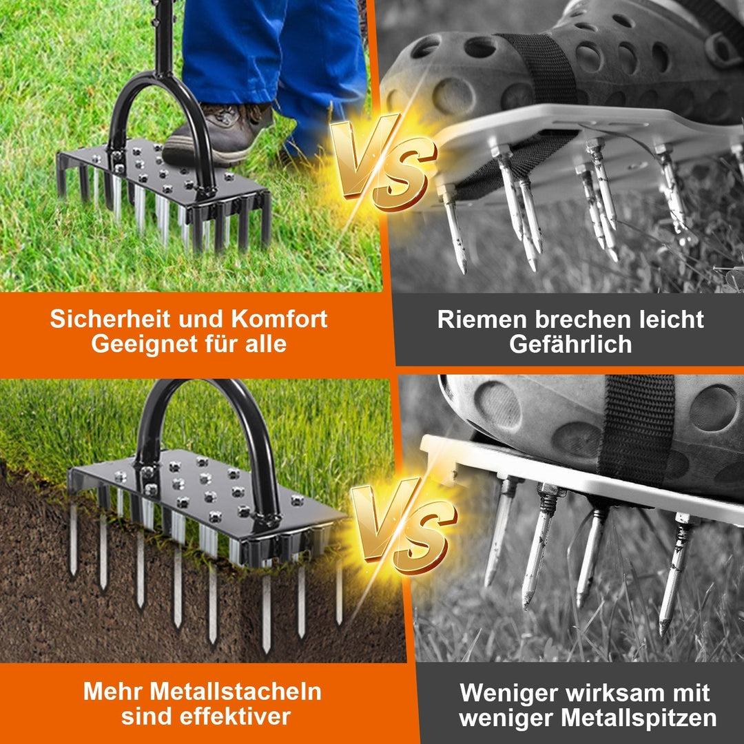 Lawn aerator aerifier verticutter for compacted soils | Kalsten