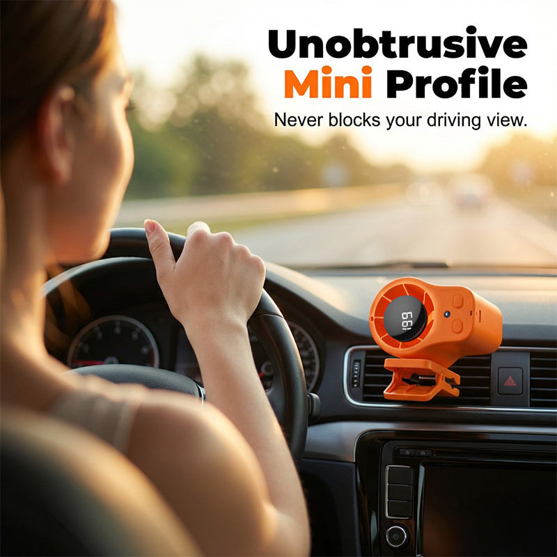 Mini fan with ventilation clip for car and desk | Kalsten