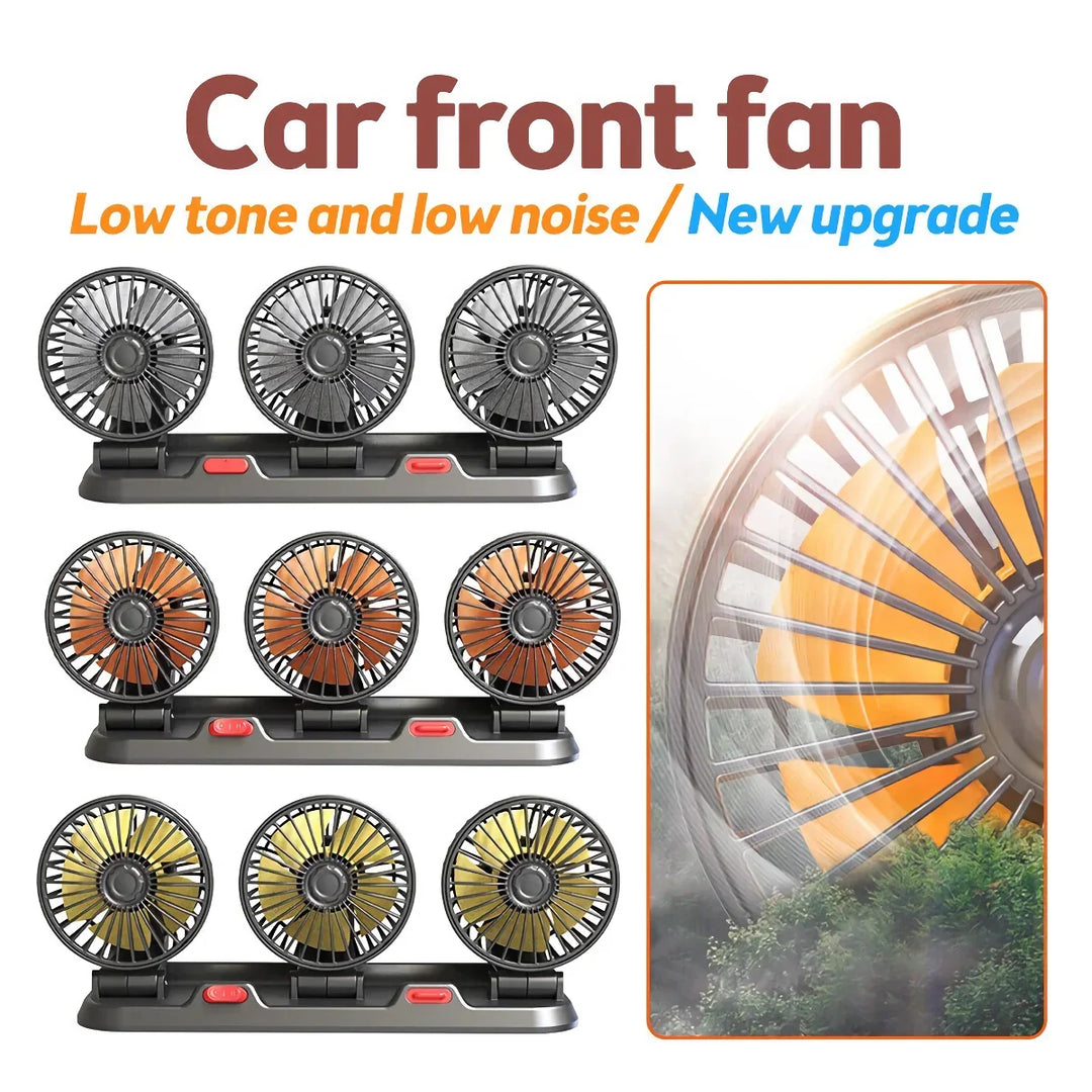 Adjustable 3-Head Electric Fan | Kalsten