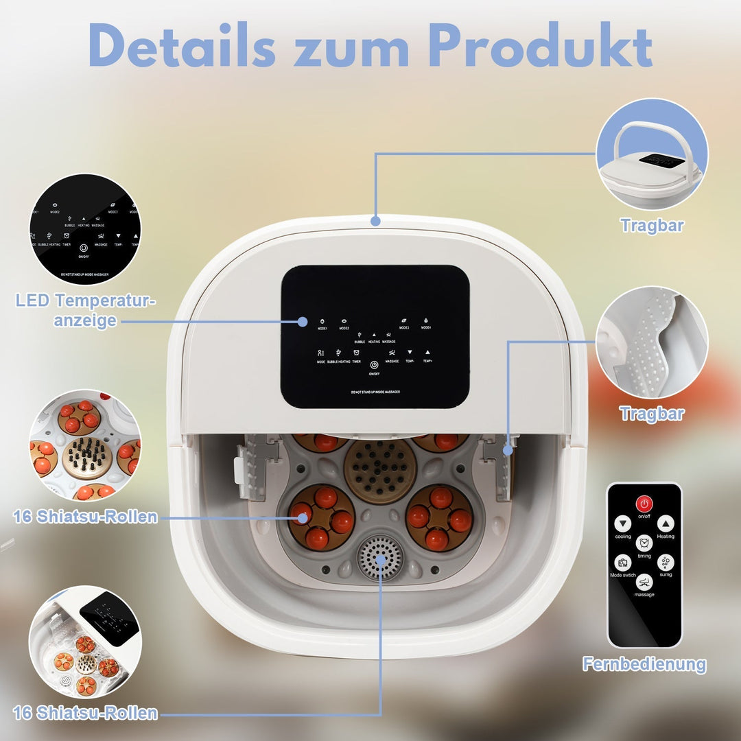 Electric foot massage device heating foldable | Kalsten