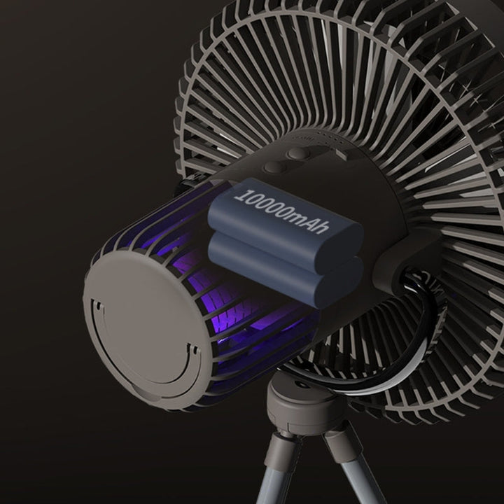 Portable Outdoor Mood Light Rechargeable Fan | Kalsten