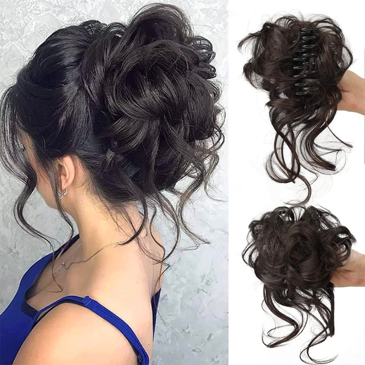 Curly Bun Hair Claw Clips Kalsten