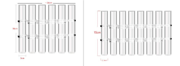 Noxord | Flexible Flower Vases with Hinges | Modern Glass Tube Vase