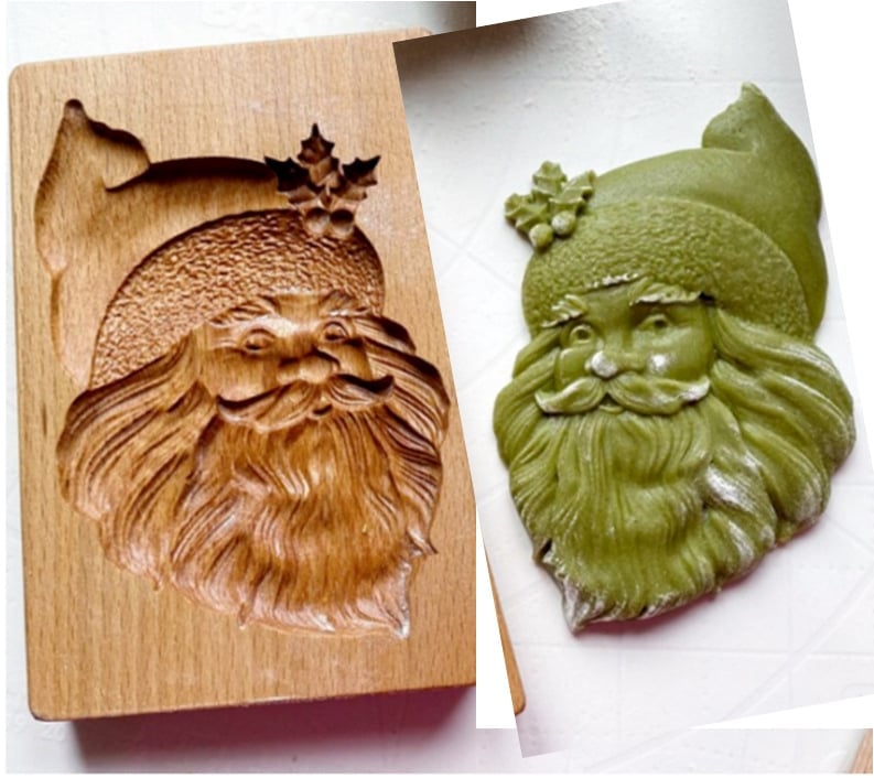 Kalsten | Wooden Cookie Mold Set | Engraved Pastry Stamps | Gingerbread & Biscuit Press