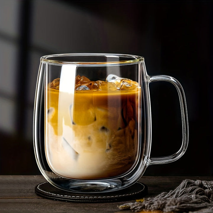 Kalsten | ThermoSip Double-walled Glass Mug – Borosilicate Glass, Heat Resistant & Elegant