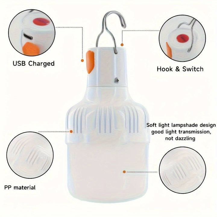 PowerGlow LED Lamp – Rechargeable USB lamp with Lithium battery and ABS Housing | Kalsten