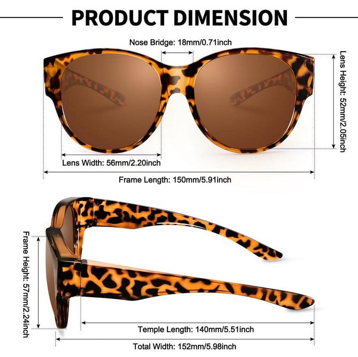 Oversized Cat-Eye Sunglasses UV400 Polarized | Kalsten