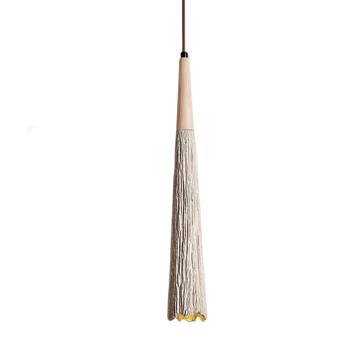 Pendant Light Cement 13.8 in Cream Dining Room Kitchen Island Hanging Ceiling Minimalist Wabi Sabi Rustic Fixture | Kalsten