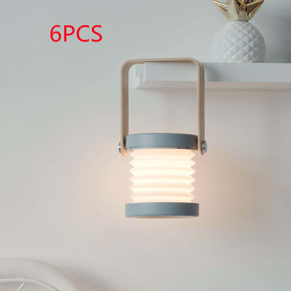 Foldable Touch Dimmable Reading LED Night Light Portable Lantern Lamp USB Rechargeable For Home Decor | Kalsten