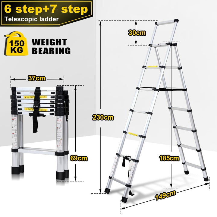 Telescoping ladder Folding ladder A-frame | Kalsten