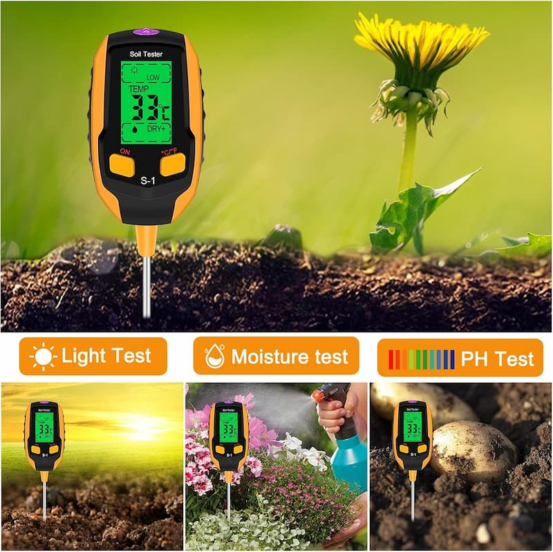 SmartGrow™ 4-in-1 Soil Meter for Plants | Kalsten