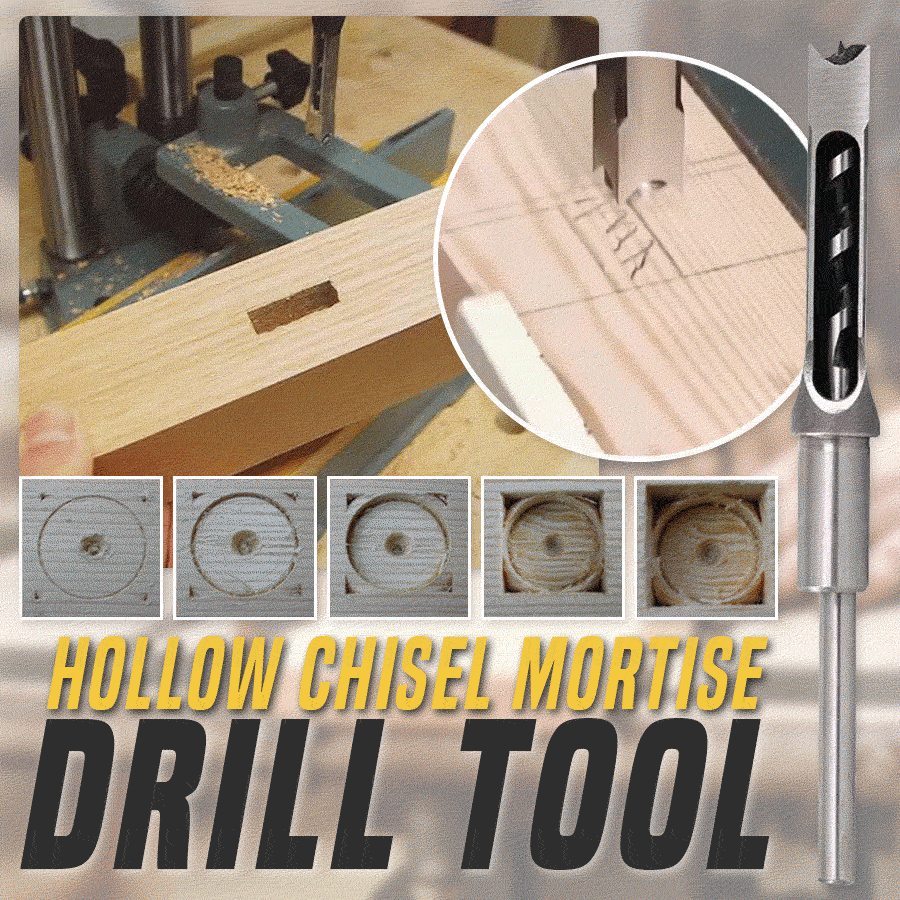 Kalsten | Hollow chisel bit – Precise square hole wood tool