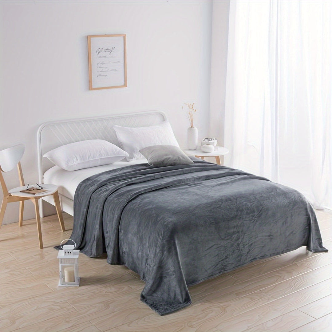 Gray Flannel Blanket: Luxury Comfort for Every Season Kalsten