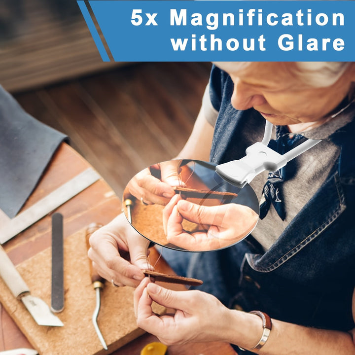 5x Hands-Free Neck Magnifier