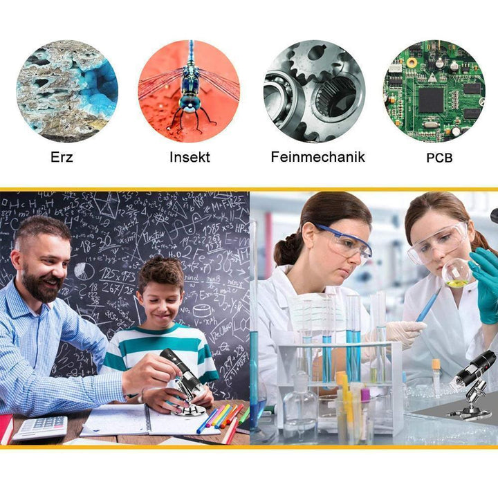Wearable 1000X Zoom 1080p Microscope Camera | Kalsten