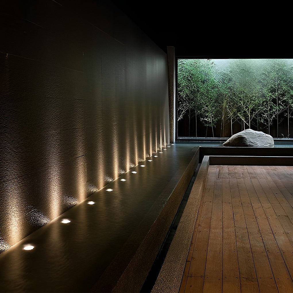 White Stainless Steel 1.5W LED Deck Step In-ground Well Lights | Kalsten