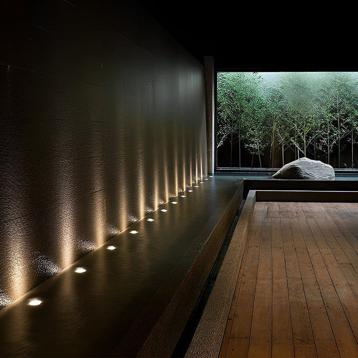 White Stainless Steel 1.5W LED Deck Step In-ground Well Lights | Kalsten