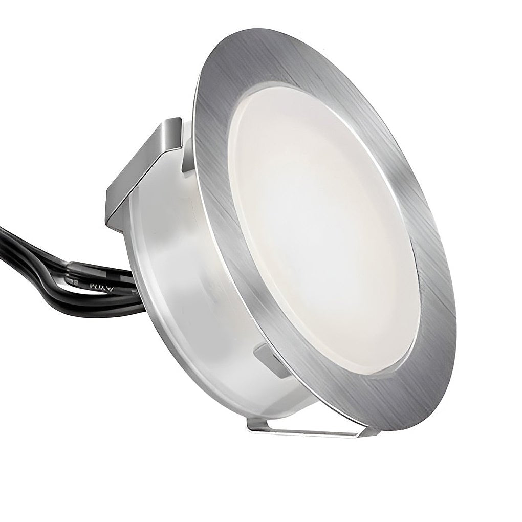 White Stainless Steel 1.5W LED Deck Step In-ground Well Lights | Kalsten