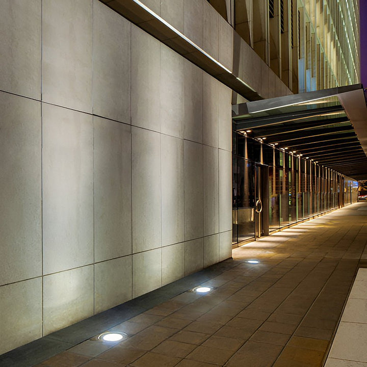 White Stainless Steel 1.5W LED Deck Step In-ground Well Lights | Kalsten