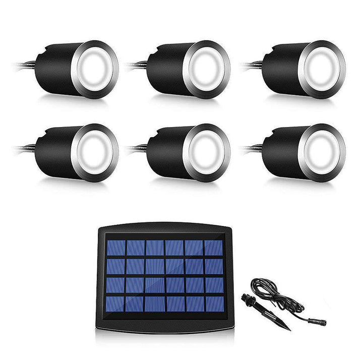 8 Pcs Solar Deck Stair Lights LED Outdoor Step Lights Garden Lights In-ground Lights | Kalsten