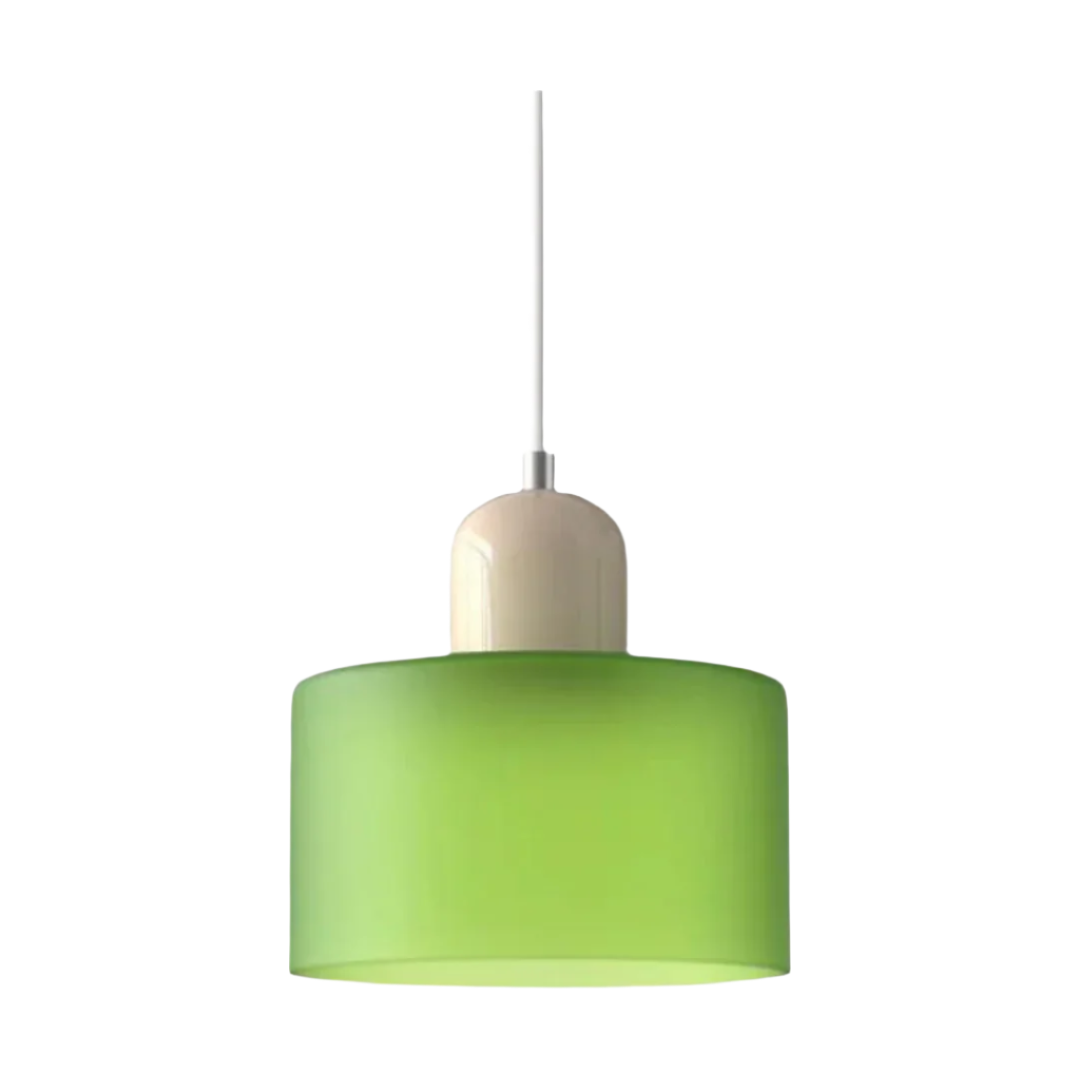 Glass pendant light – Elegant cylindrical pendant light for cozy living spaces | Kalsten