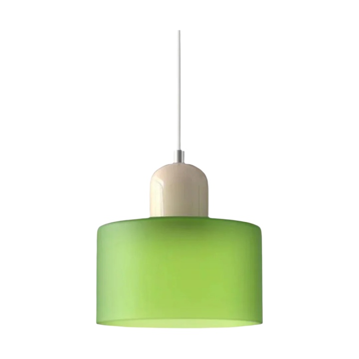 Glass pendant light – Elegant cylindrical pendant light for cozy living spaces | Kalsten