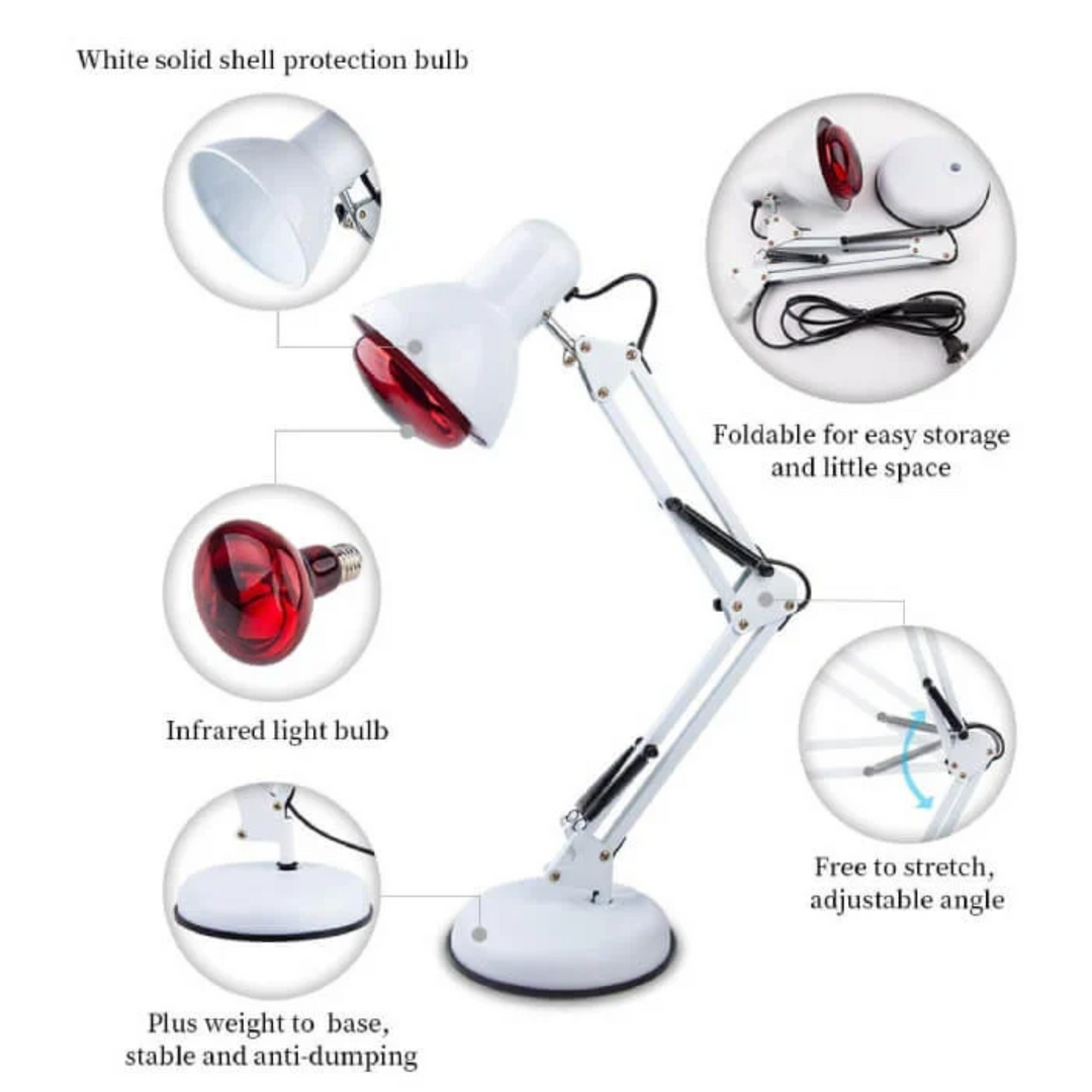 Red Light Therapy Infrared Lamp with Stand