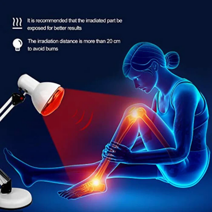 Red Light Therapy Infrared Lamp with Stand