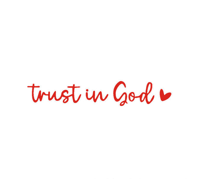 Kalsten | “Trust in God” Rear-View Mirror Decal