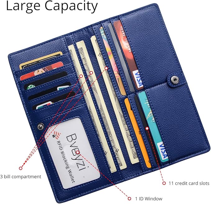 Ultra-thin RFID Leather Wallet Kalsten