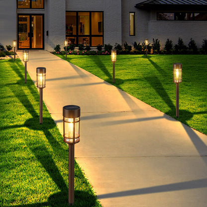 Skanto | Mancra 8 Pack Solar Outdoor Lights, IP65 Waterproof, Lights for Patio, Lawn, and Garden