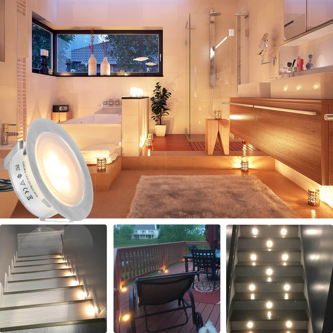 LED Deck Lights – Waterproof – 6 Pack