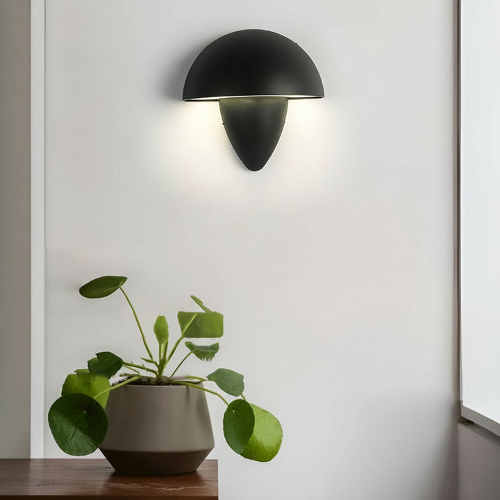 Modern Mushroom Outdoor Sconce - Waterproof Aluminum LED (6W) | Kalsten