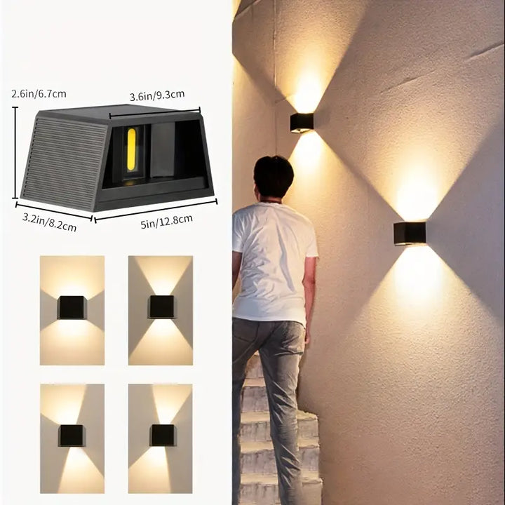 Wireless LED Solar Wall Lamps Pro - Create the perfect atmosphere in your garden! Kalsten