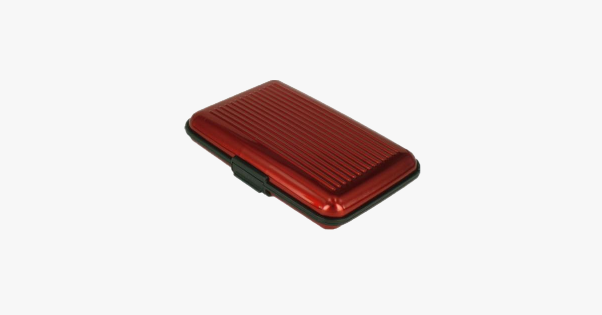 BowLift | Aluminium Metal Glossy Card Holder - Stylish Travel Wallet - Best Protection Against RFID Scanning